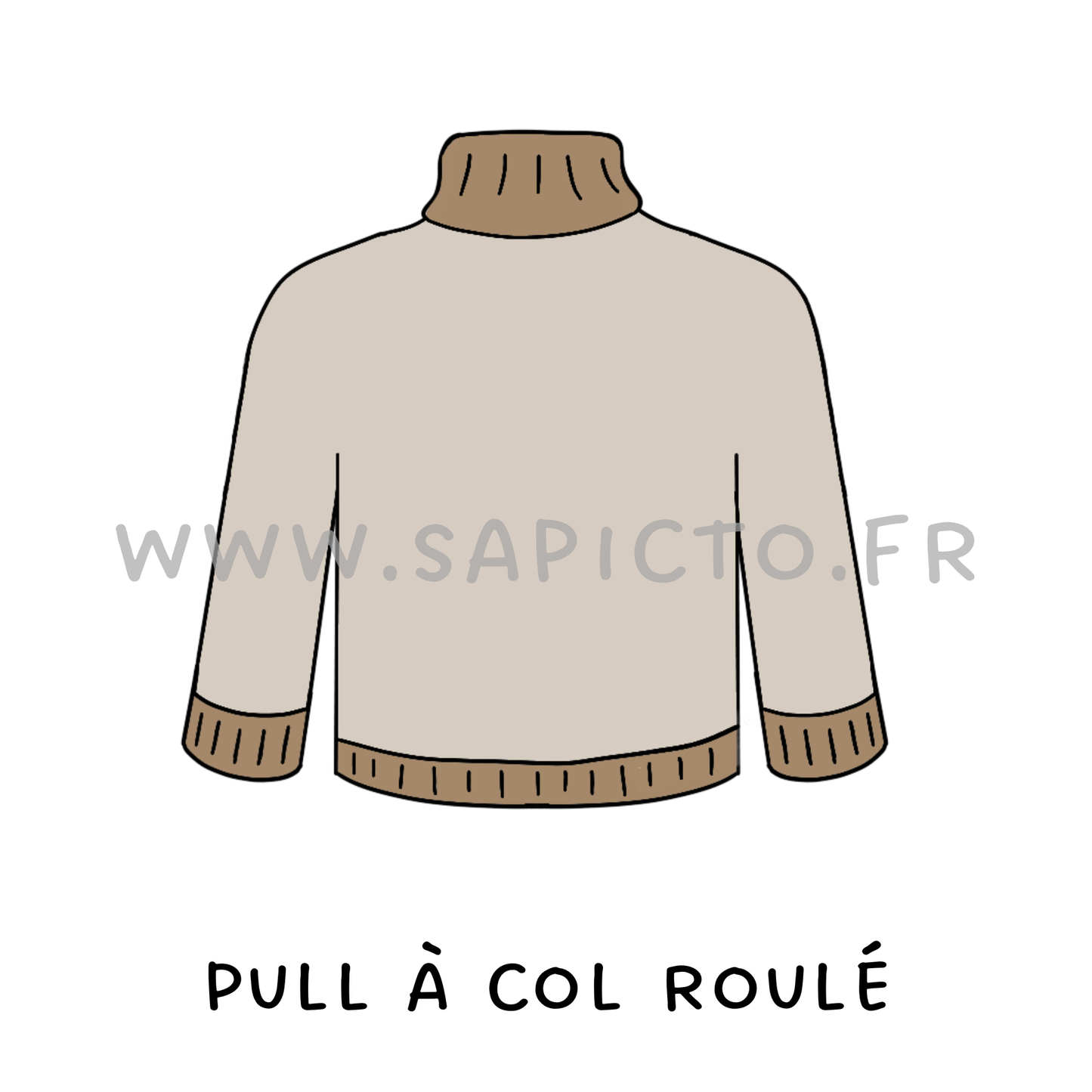 Pull à col roulé
