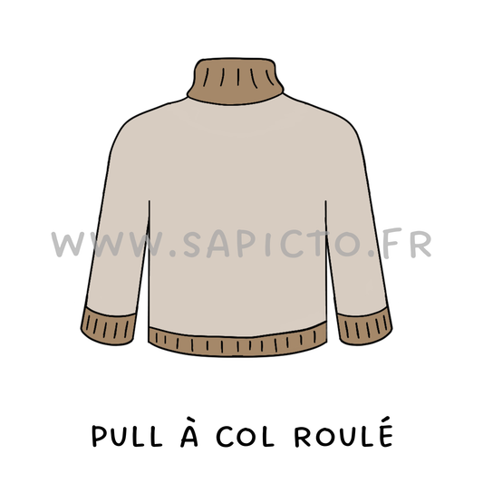 Pull à col roulé