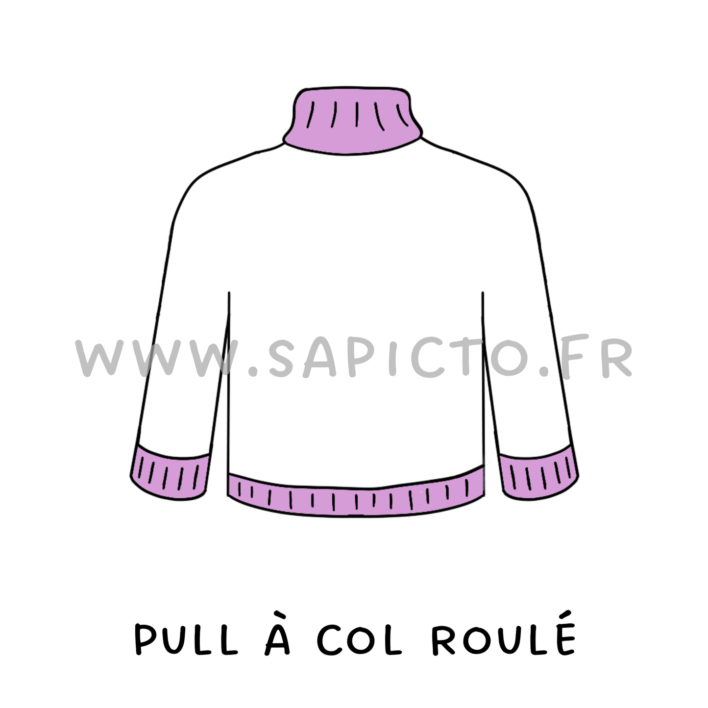 Pull à col roulé