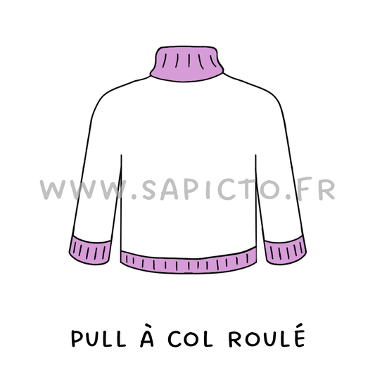 Pull à col roulé