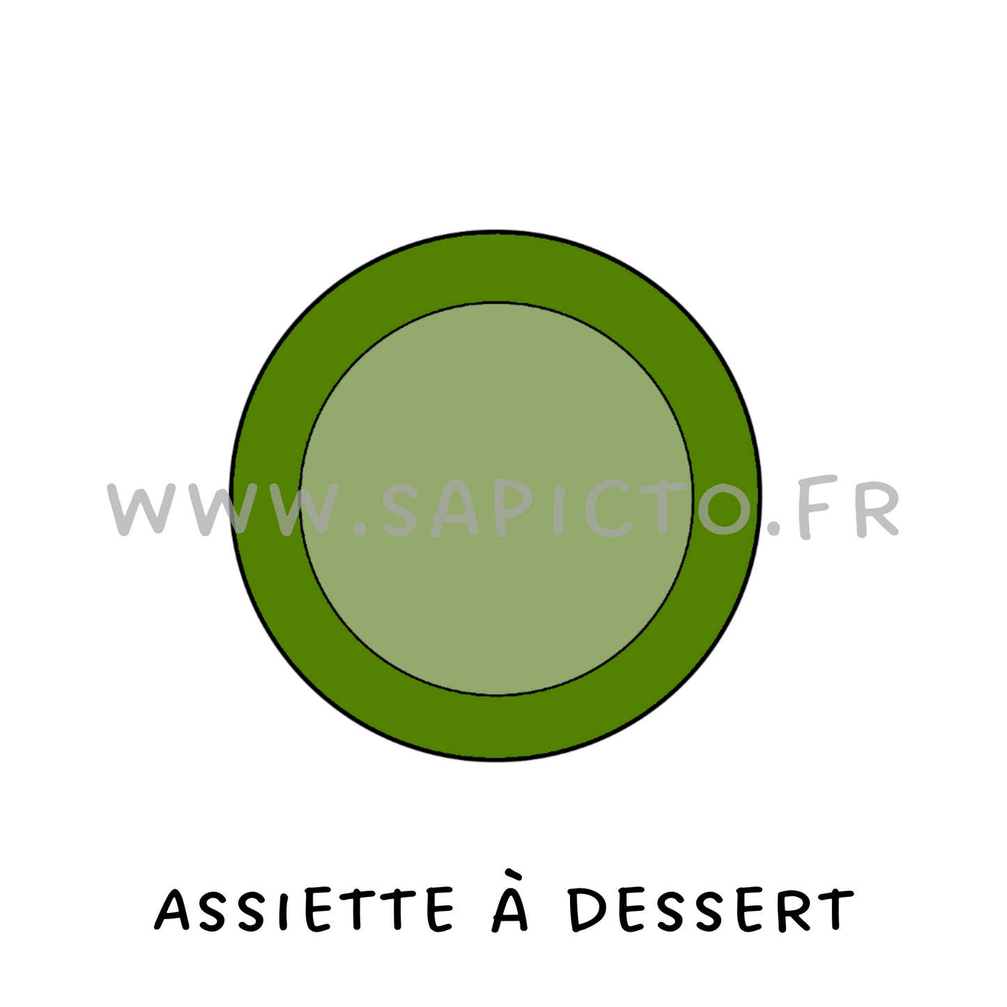 Assiette à dessert