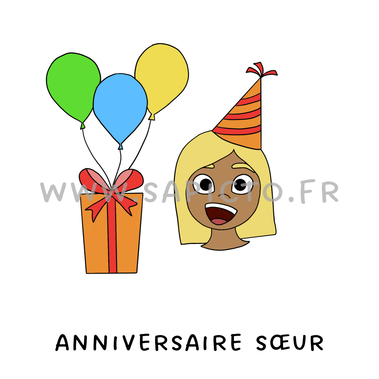 Anniversaire sœur