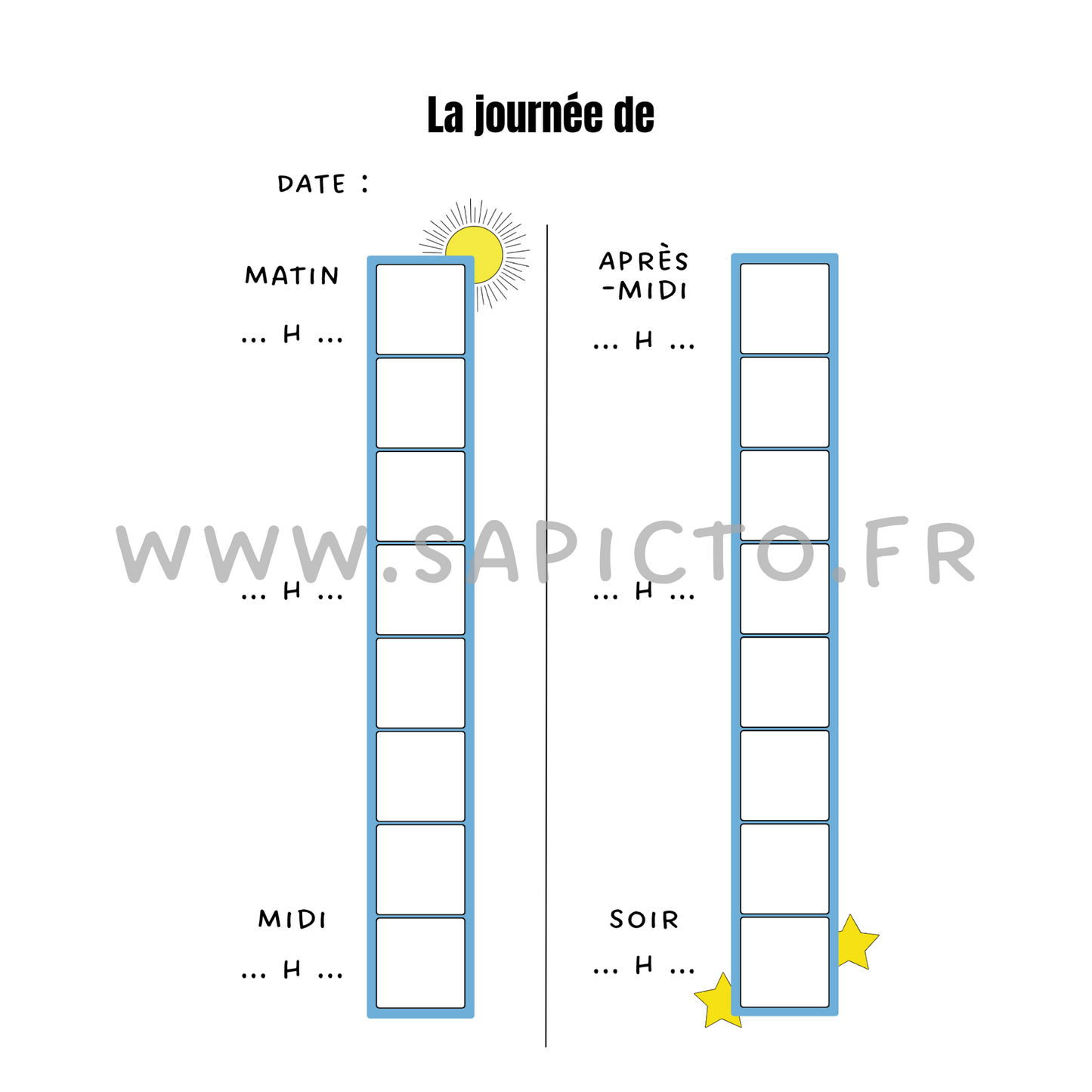 Planning journalier