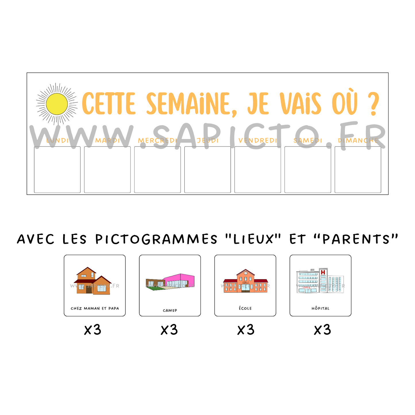 Cette semaine, je vais où ?