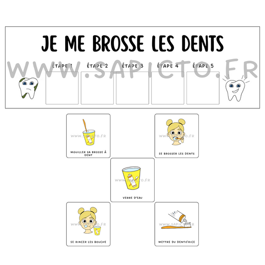 Je me brosse les dents