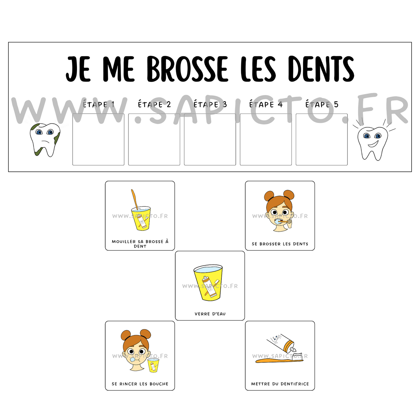 Je me brosse les dents