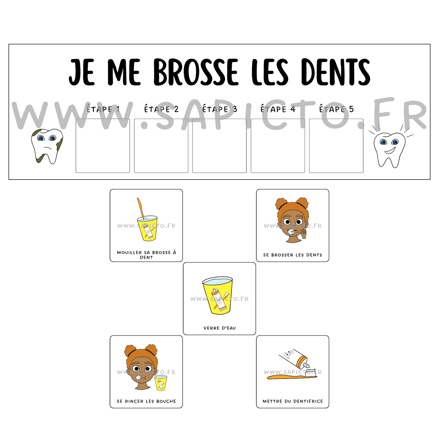 Je me brosse les dents