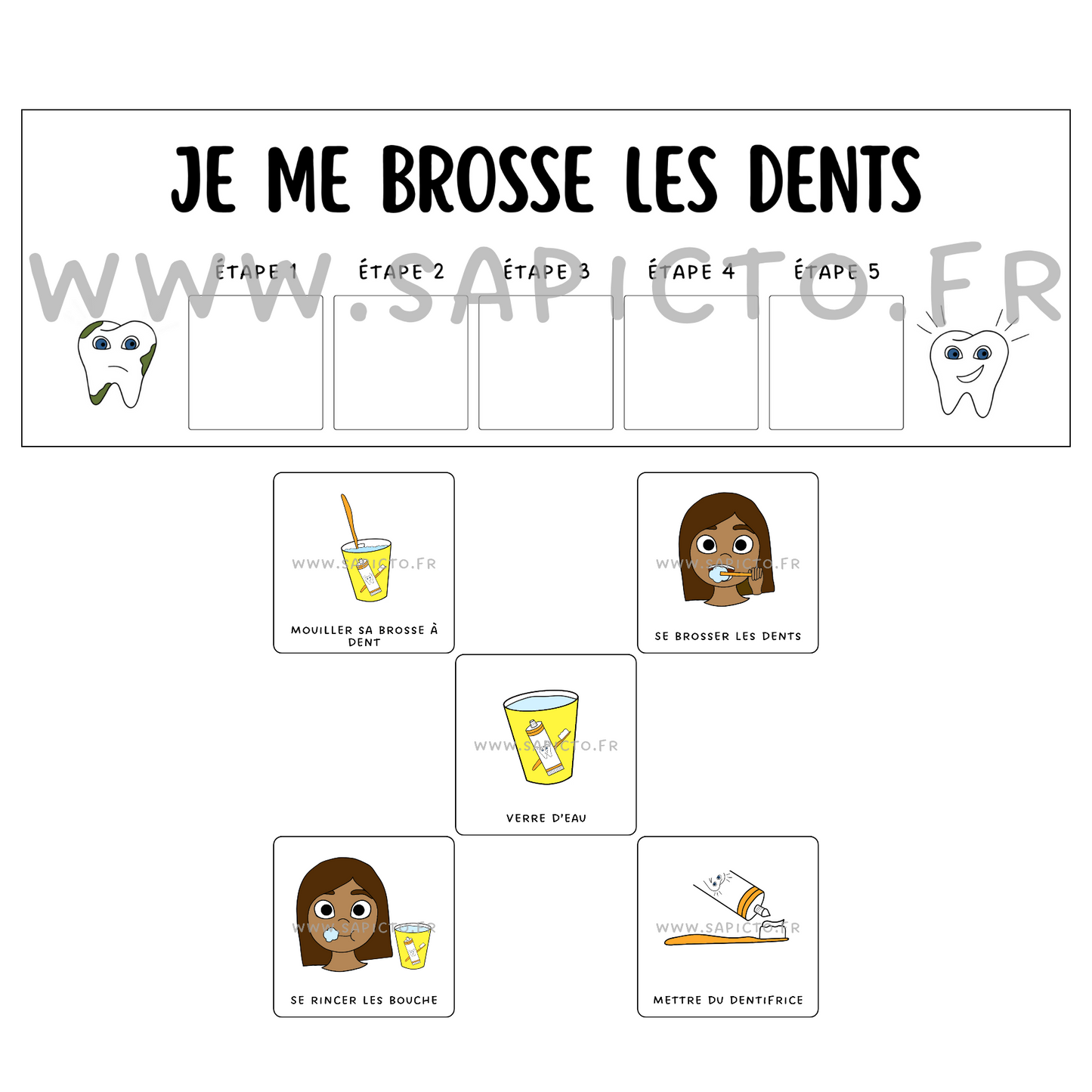 Je me brosse les dents