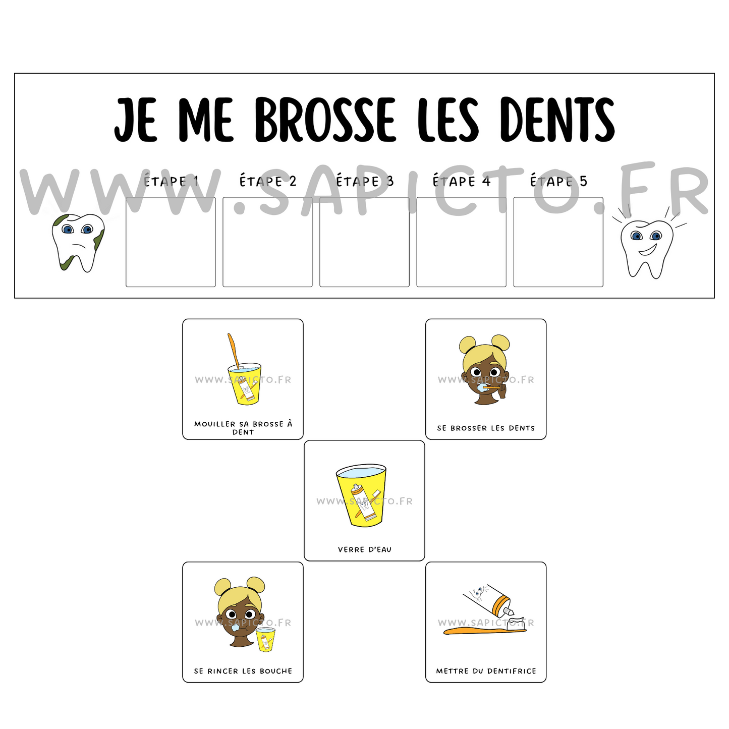 Je me brosse les dents