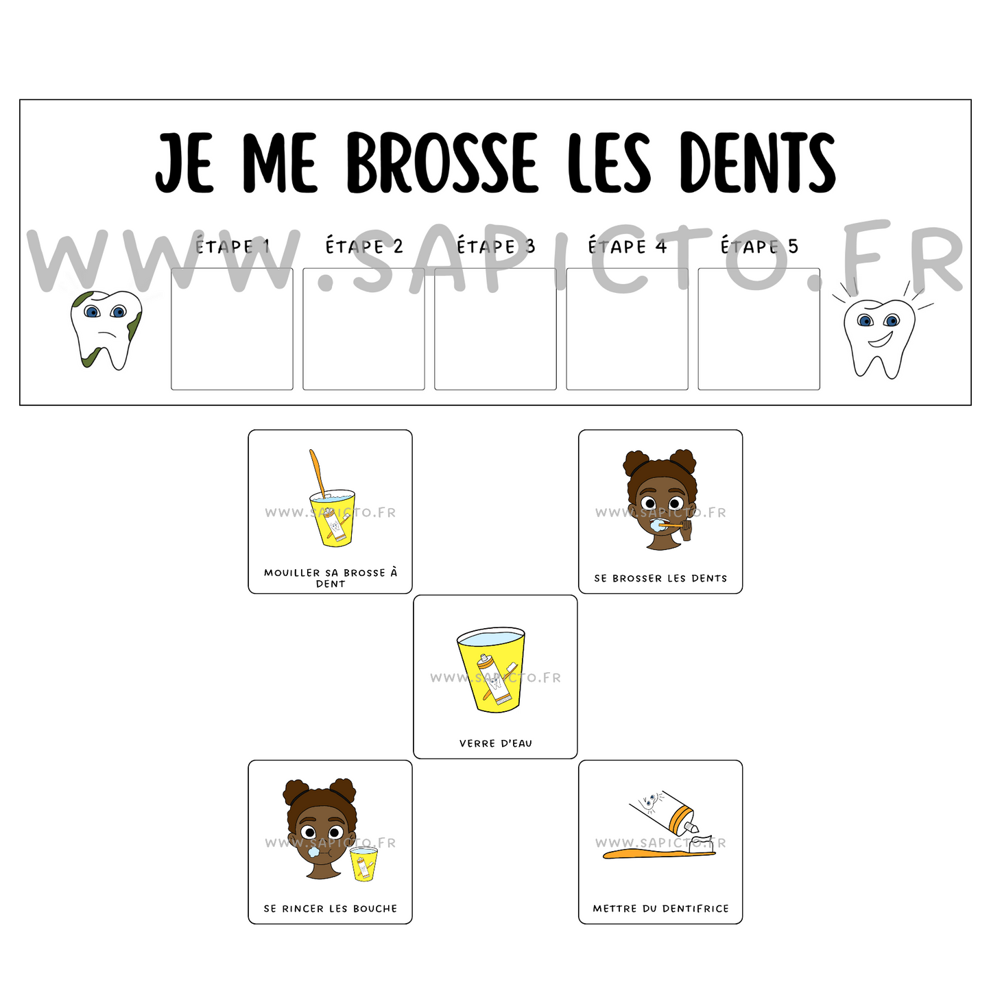 Je me brosse les dents