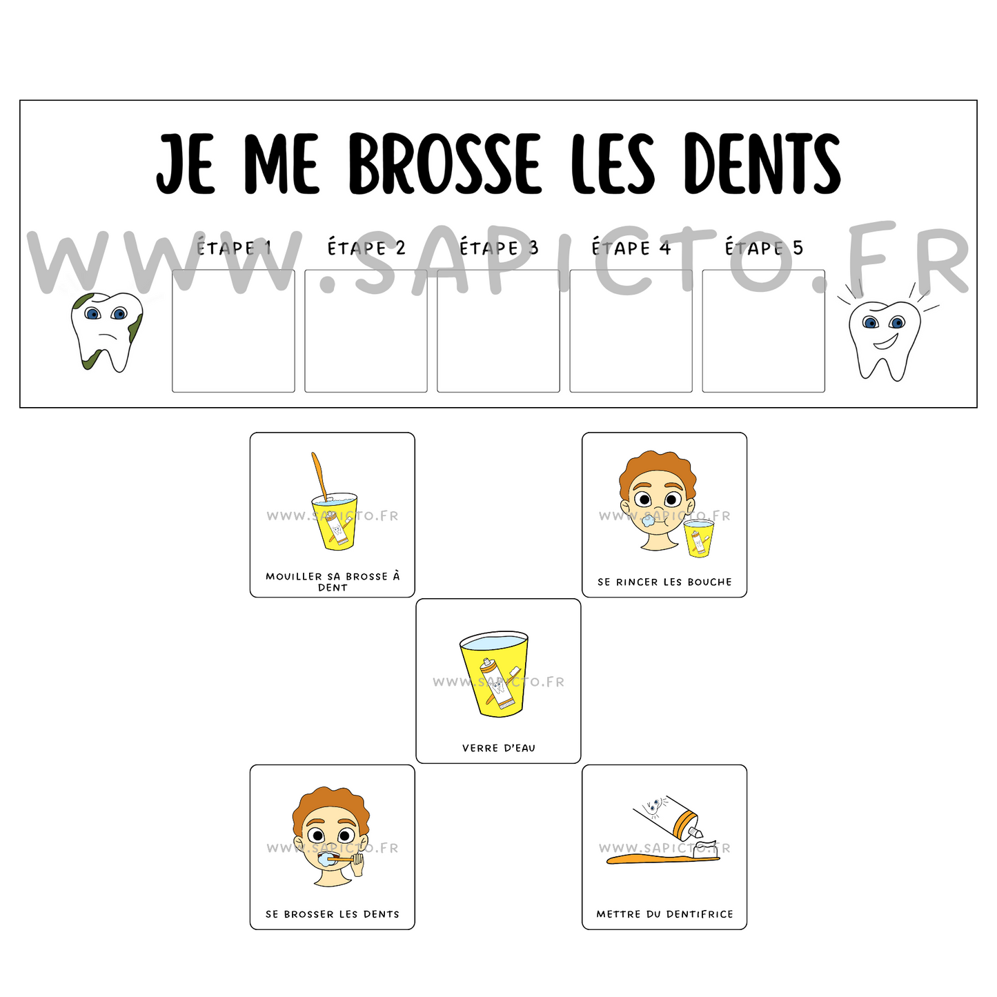 Je me brosse les dents