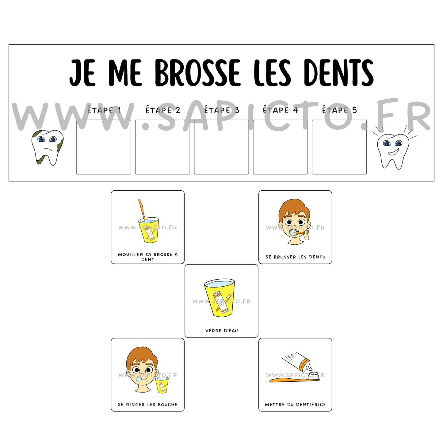 Je me brosse les dents