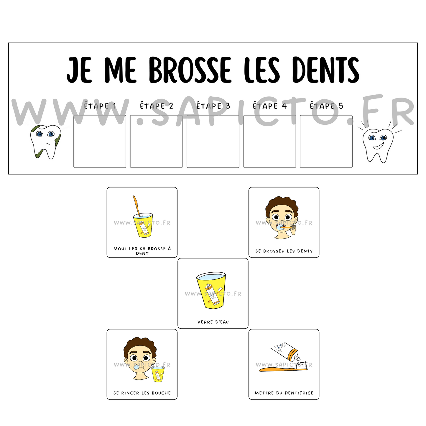 Je me brosse les dents