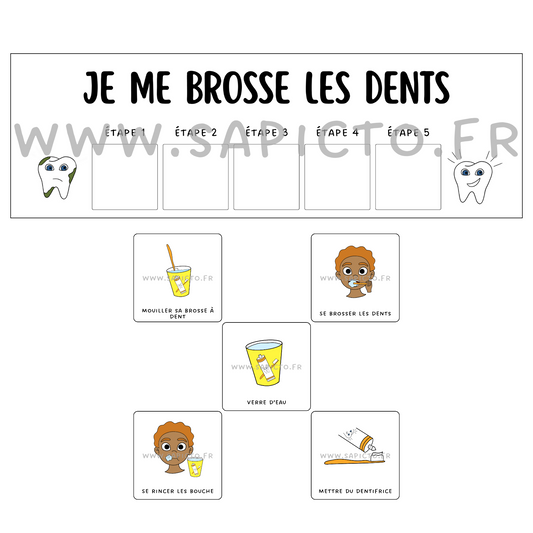 Je me brosse les dents